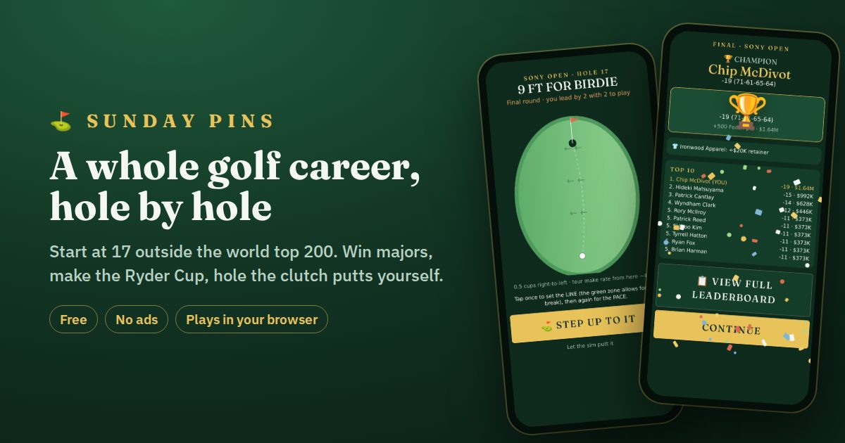 I can't code, and AI just helped me build the golf game I've dreamed about for years. I genuinely don't understand the hate. - other