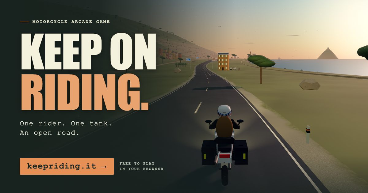 I made a free browser motorcycle game. How far can you get? - other
