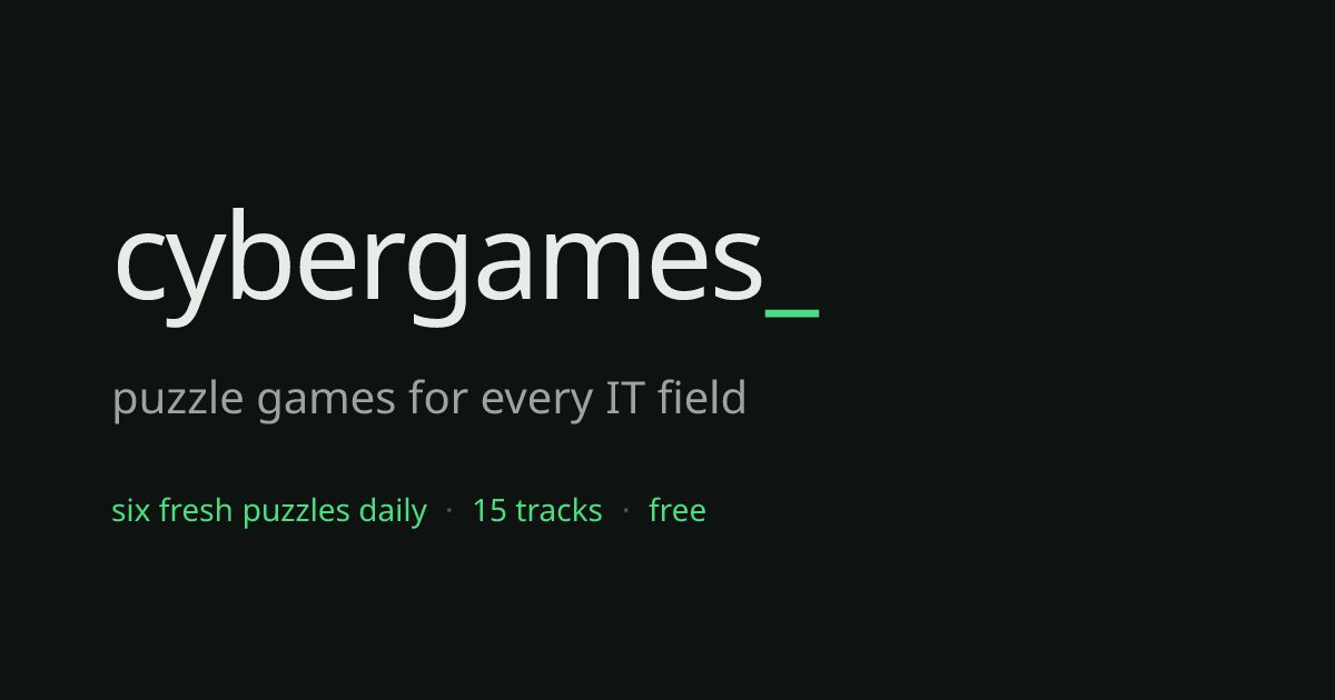 Cybergames - Casual