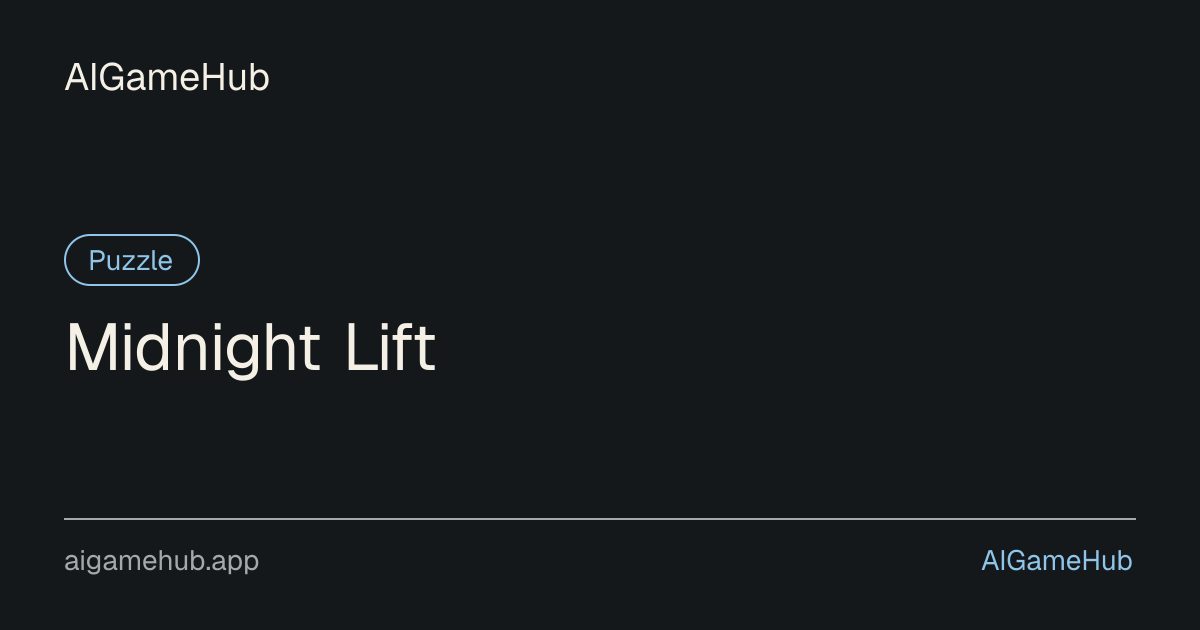 Midnight Lift - Puzzle