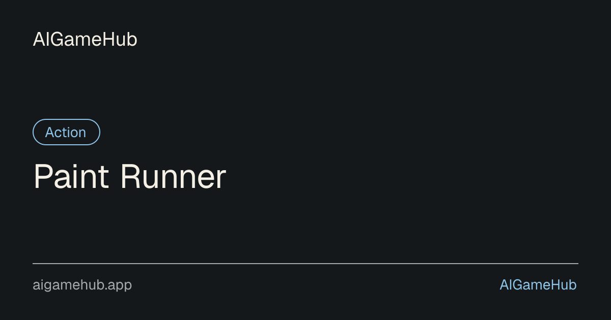 Paint Runner - Action