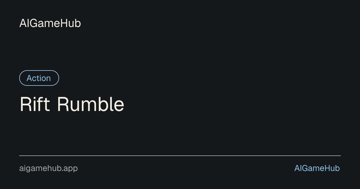 Rift Rumble - Action