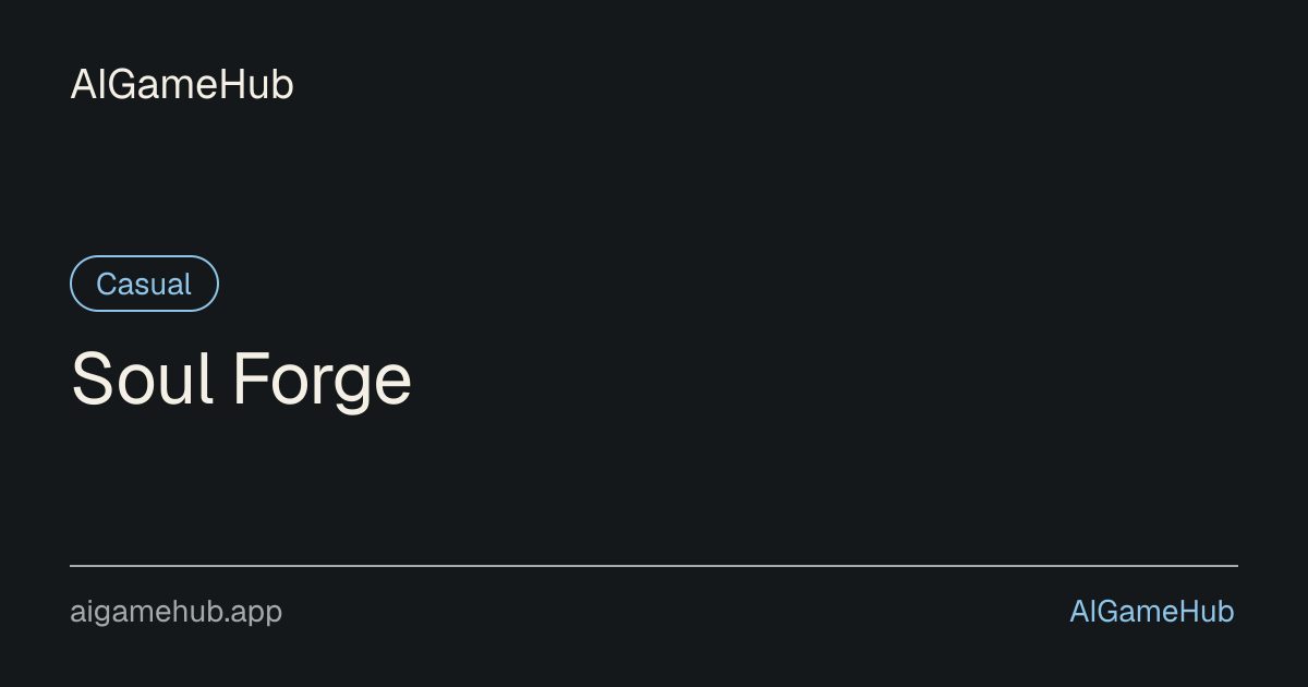 Soul Forge - Casual