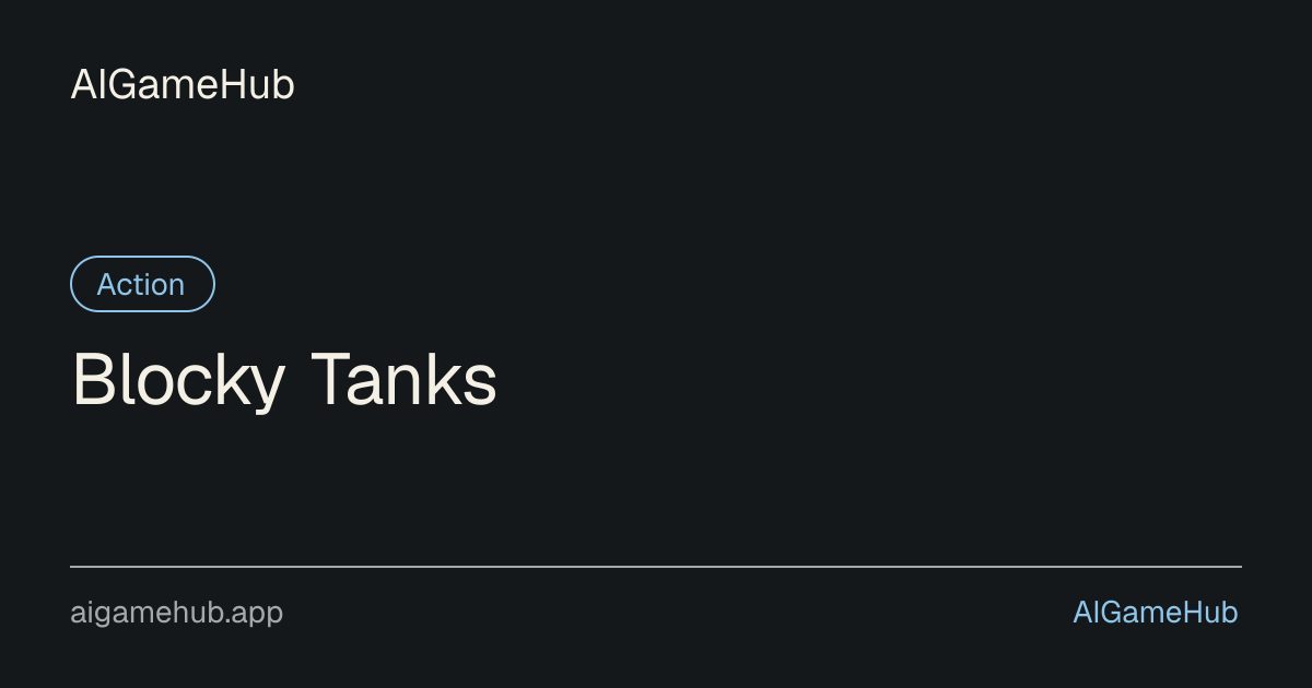 Blocky Tanks - Action